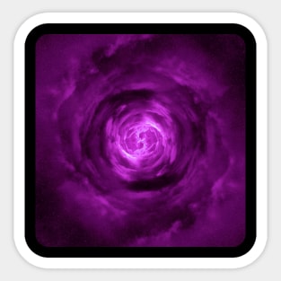 Pink Wormhole in Space Sticker